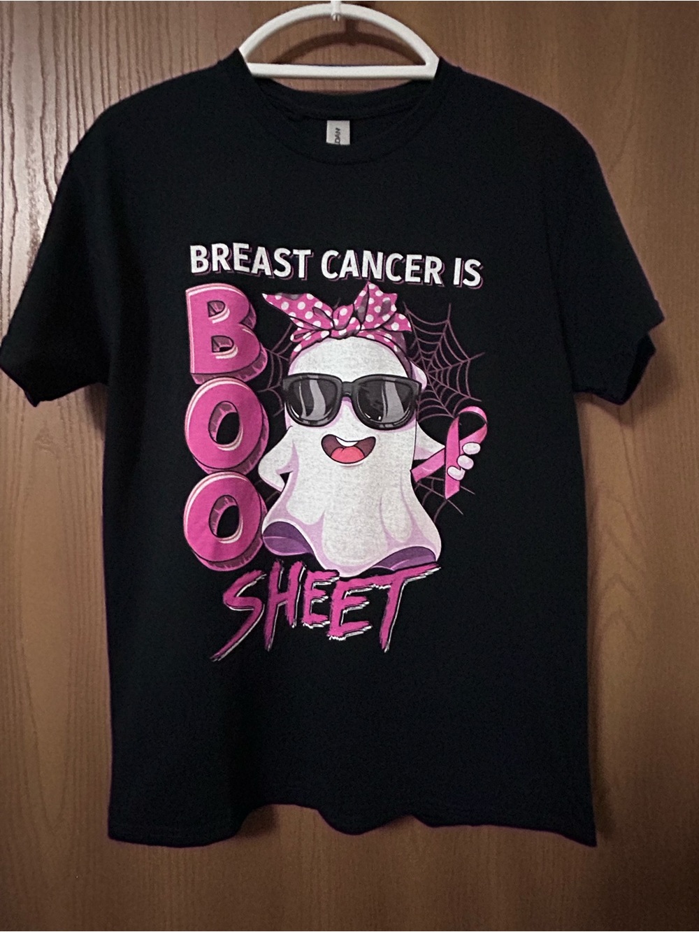 Breast Cancer Awareness “Boo Sheet” Halloween T-Shirt